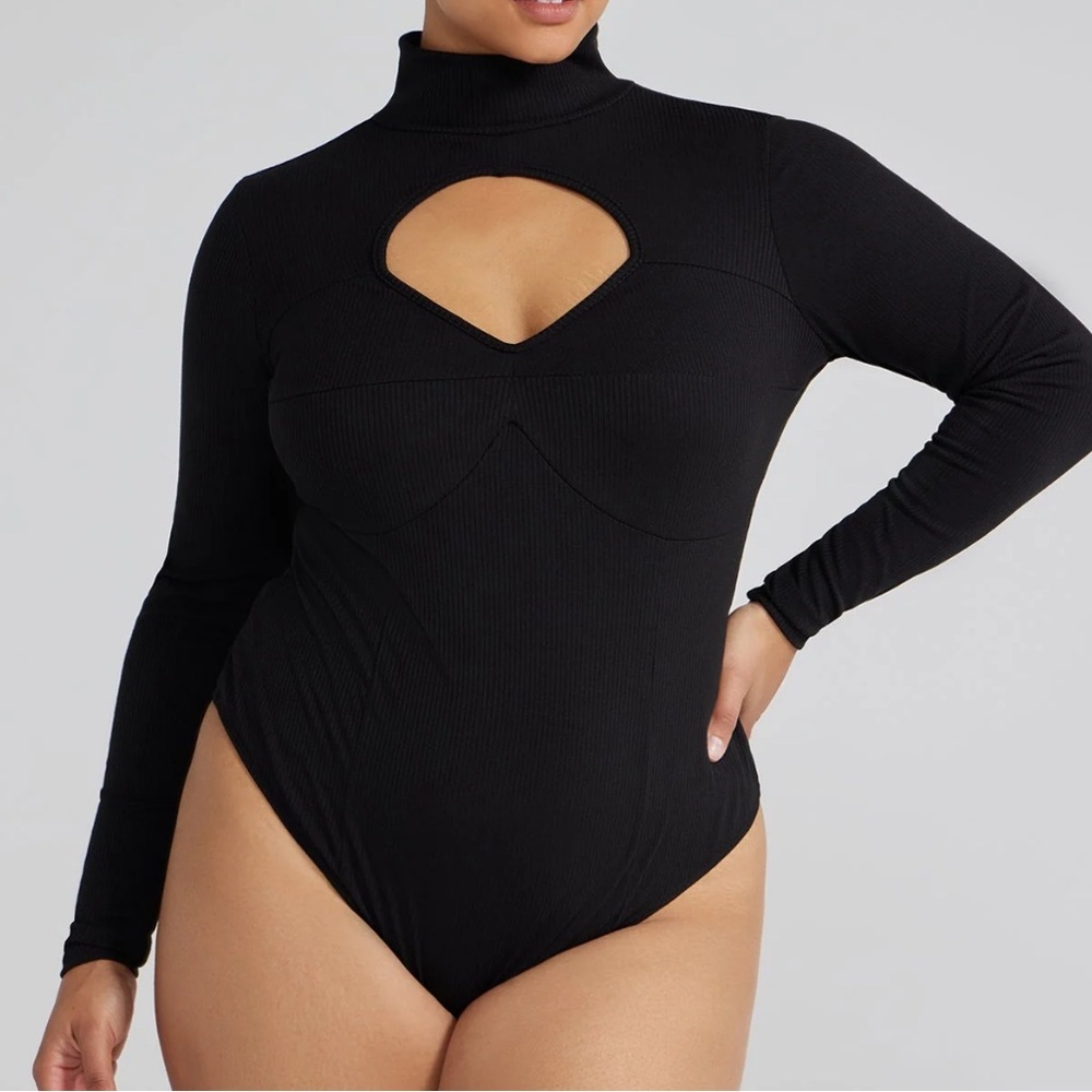 Black Long Sleeve Bodysuit